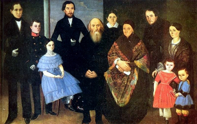Портрет купеческой семьи