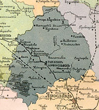 Карта Романово-Борисоглебского уезда